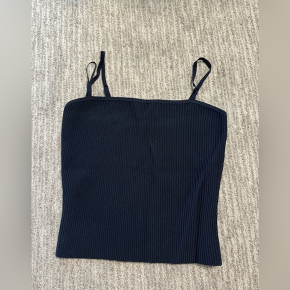 Aritzia Tops - Babaton Navy Sculpt knit tank